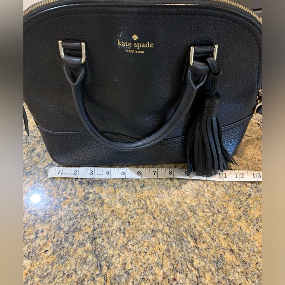 Kate Spade Black Leather Crossbody Purse Kate Spade McCall Street Carli - Picture 11 of 13